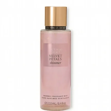 Botella de spray corporal con brillo Velvet Petals Shimmer de Victoria's Secret.