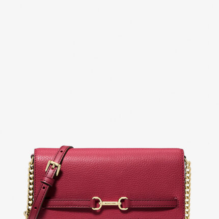 olso grande Michael Kors modelo Carson en cuero granulado color cereza.