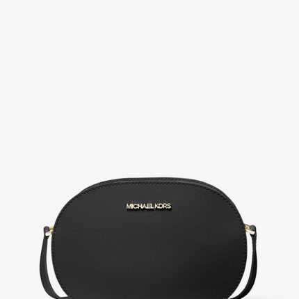Bandolera mediana Michael Kors fabricada en piel saffiano de alta durabilidad.