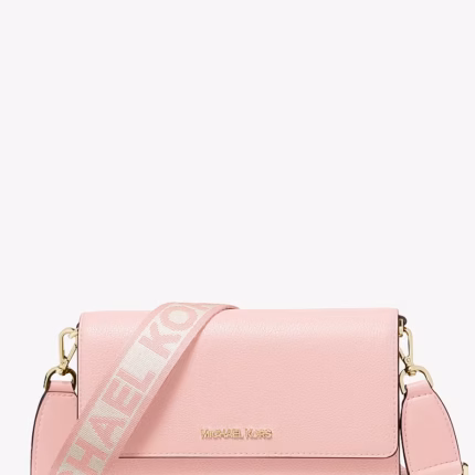 Bolso crossbody Michael Kors Jet Set Item en tono rosa pastel Powder Blush.